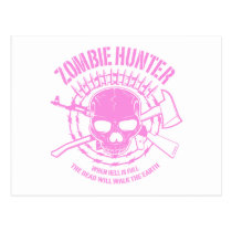 Carte postale de chasseur de zombi cartes postales