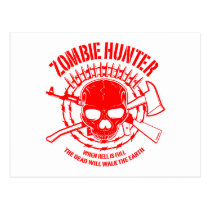 Carte postale de chasseur de zombi cartes postales