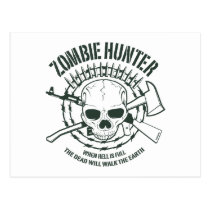 Carte postale de chasseur de zombi cartes postales
