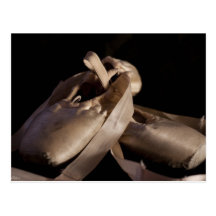 Carte postale de chaussures de Pointe (ballet)