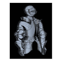 Carte postale de chevalier de Bleu