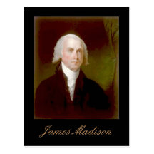 Carte postale de citation de James Madison