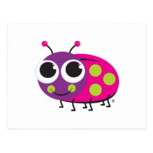 Carte postale de coccinelle