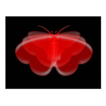 Carte postale de coeurs de papillon