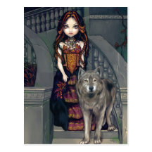 Carte postale "de comtesse de loup"