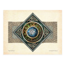 Carte postale de conception de Knotwork de Celtic