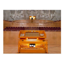 carte postale de console d'organe