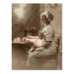 Carte postale de couture vintage