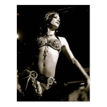 Carte postale de danse de ventre de Zoe Jakes