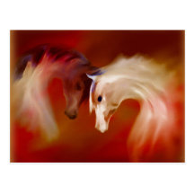 Carte postale de ~ "de chevaux en verre"