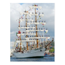 Carte postale de défilé de Sailingship