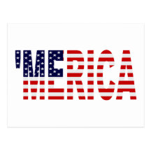 'Carte postale de drapeau de MERICA USA