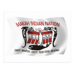 Carte postale de drapeau de tribu de Makah
