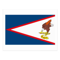 Carte postale de drapeau des Samoa américaines cartes postales