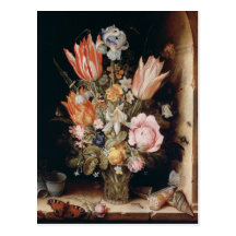 Carte postale de fleurs de Van den Berghe's