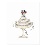 Carte postale de gâteau de mariage de Las Vegas