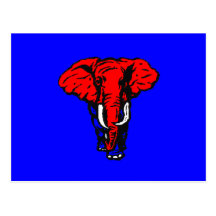 Carte postale de GOP d'ÉLÉPHANT