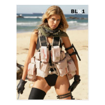 Carte postale de guerre d'Irak - maillot de bain V