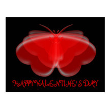 Carte postale de heureuse Sainte-Valentin de coeur