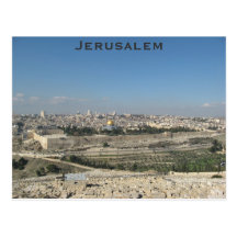 Carte postale de Jérusalem