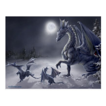 Carte postale de jour de neige