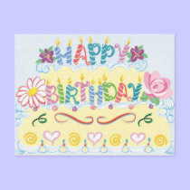 Carte postale de joyeux anniversaire cartes postales