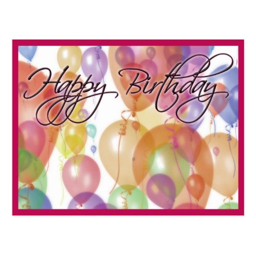 Carte postale de joyeux anniversaire