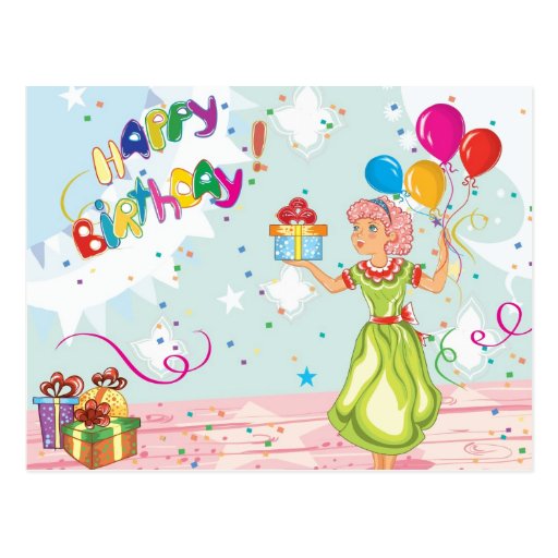 Carte postale de joyeux anniversaire