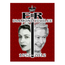 Carte postale de Jubliee de diamant cartes postales