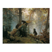 Carte postale de la forêt de Shiskin