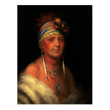 Carte postale "de la plume blanche" du roi