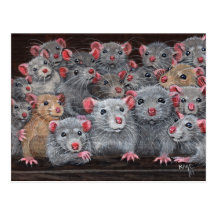 Carte postale de la Réunion 2 de Rattie de rats