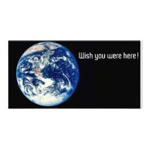 Carte postale de la terre photocartes personnalisées