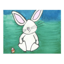 Carte postale de lapin de Pâques cartes postales