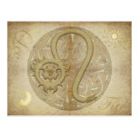 Carte postale de Lion de signe de zodiaque