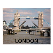Carte postale de Londres de pont de tour