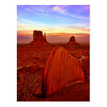 carte postale de l'Utah de vallée de monument
