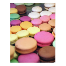 Carte postale de macarons