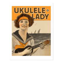 Carte postale de Madame #2 d'ukulélé