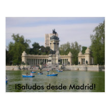 Carte postale de Madrid, Espagne