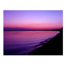 Carte postale de magenta du lac Érié
