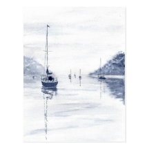 Carte postale "de matin brumeux"