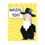 Carte postale de Mazal Tov - Rabbin juif