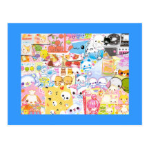 Carte postale de mélange de Kawaii