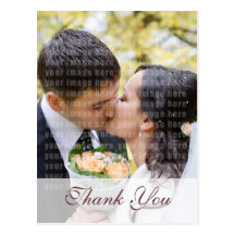 Carte postale de Merci de mariage