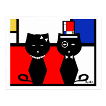 Carte postale de Mondrian