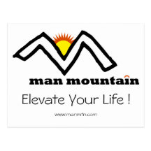 Carte postale de montagne d'homme