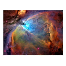 Carte postale de nébuleuse d'Orion