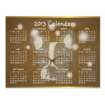 Carte postale de Noël de calendrier du bouledogue 