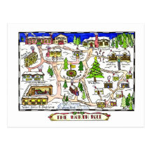 Carte postale de Noël de carte de Pôle Nord